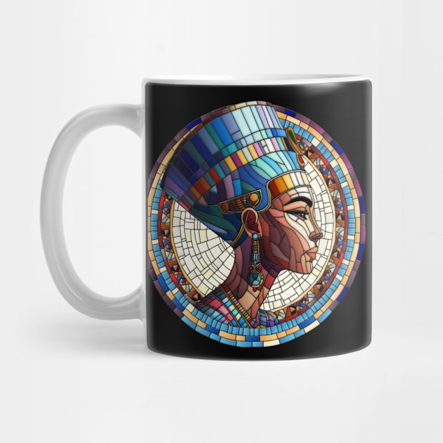 Egyptian Nefertiti -Mosaic Art by Nartissima